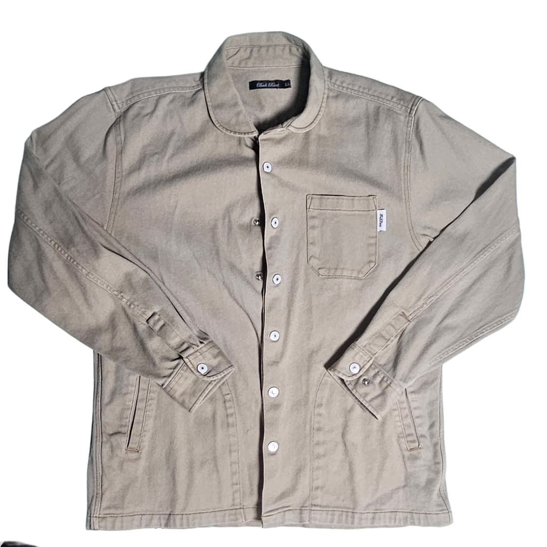 마츠다 세이코 핸드 엠브로이드 베이지 라운드 칼라 버튼업 자켓 밴드티 상품이미지2