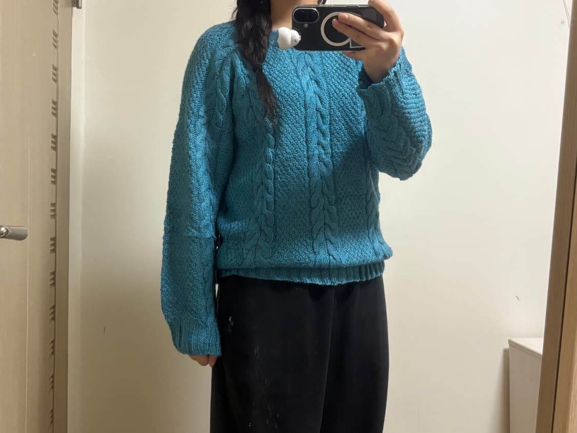 일본 빈티지 꽈배기 니트 상품이미지2