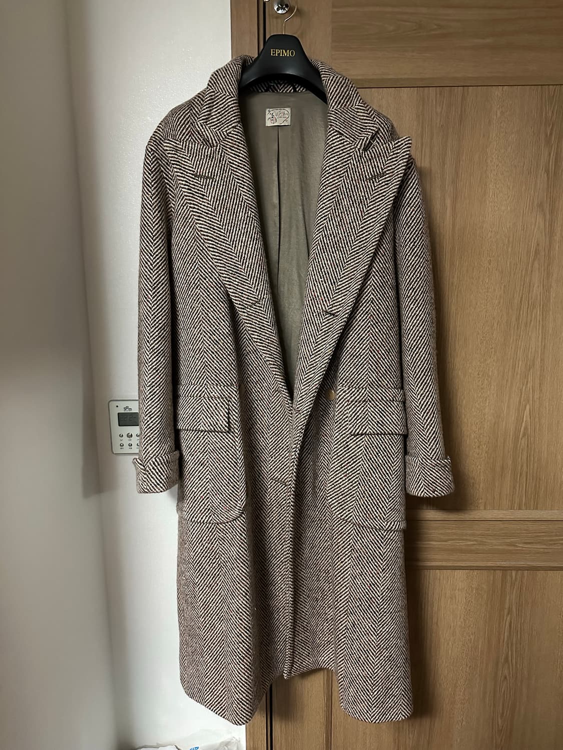 Wythe 헤링본 폴로코트 L사이즈 상품이미지2