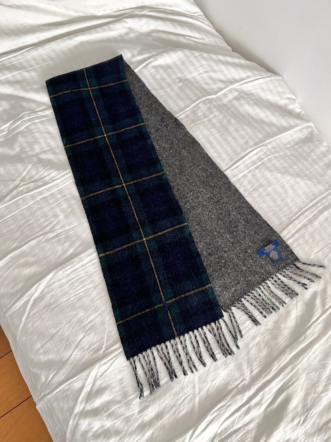 폴로 랄프로렌 체크/헤링본 머플러 상품이미지7