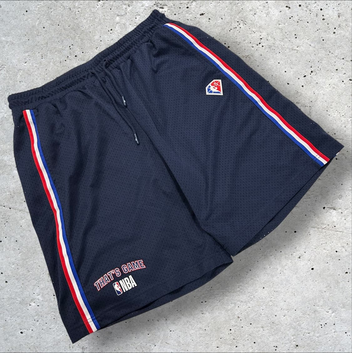 [32] NBA 75주년 농구 반바지 네이비 삼선 트랙 A945 상품이미지1