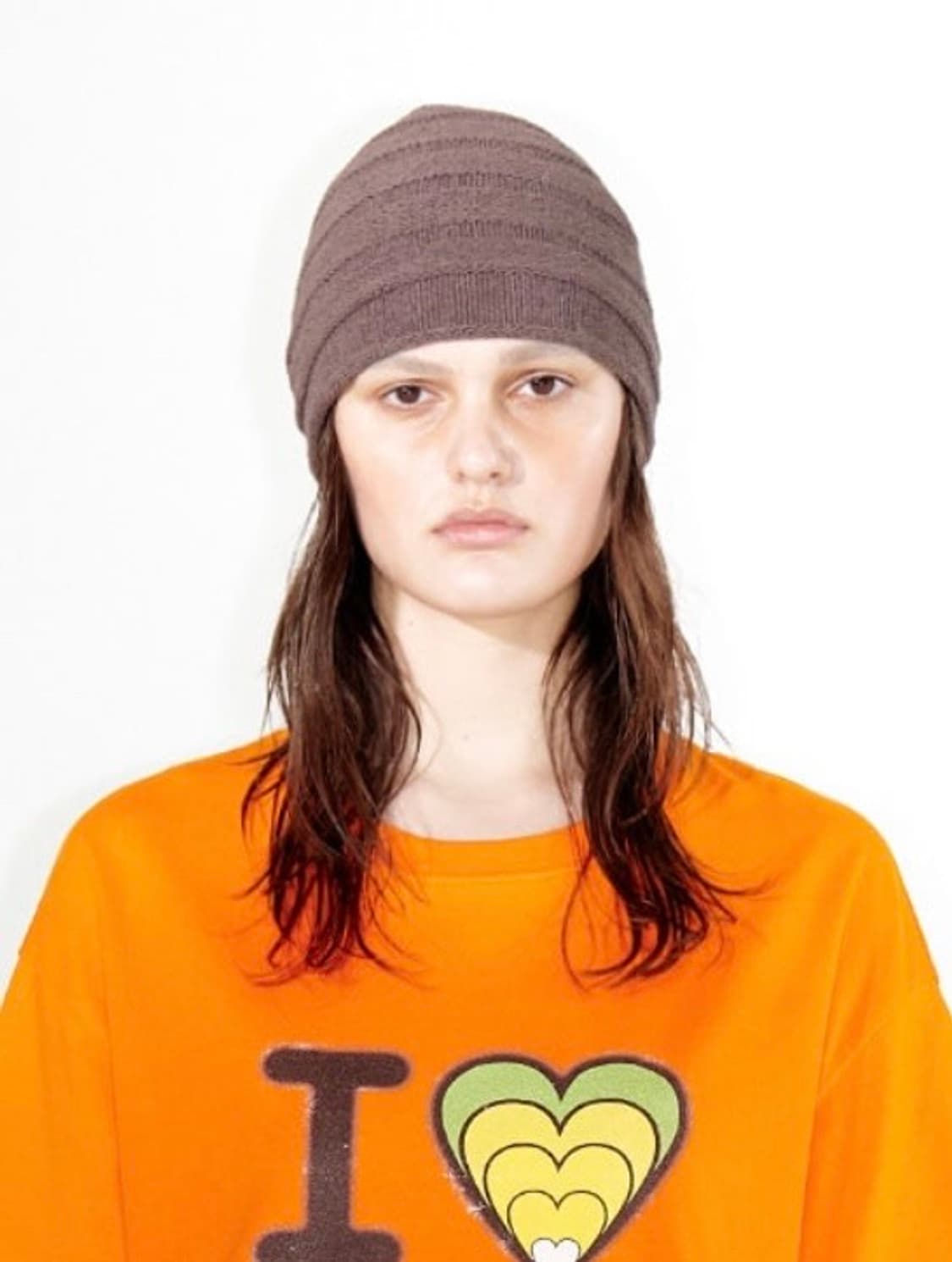 Openyy ROLLED RIDGE BEANIE, BROWN 상품이미지1