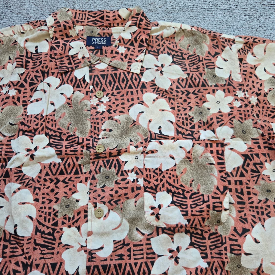 Press Attache 하와이안 반팔 셔츠 L(100) 상품이미지3