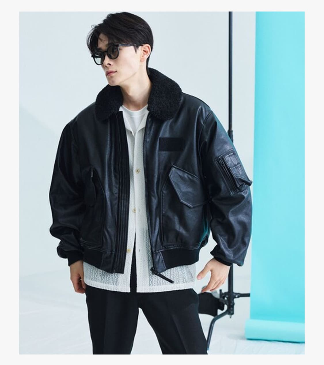 FREAK’S STORE - 23FW LEATHER MA-1 상품이미지4