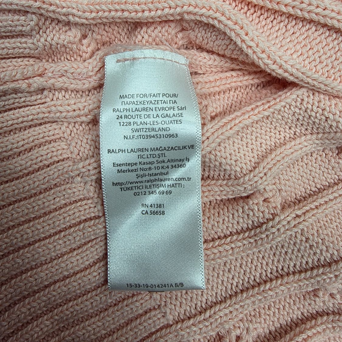 폴로랄프로렌 여성 코튼 케이블 니트 핑크 S 상품이미지7