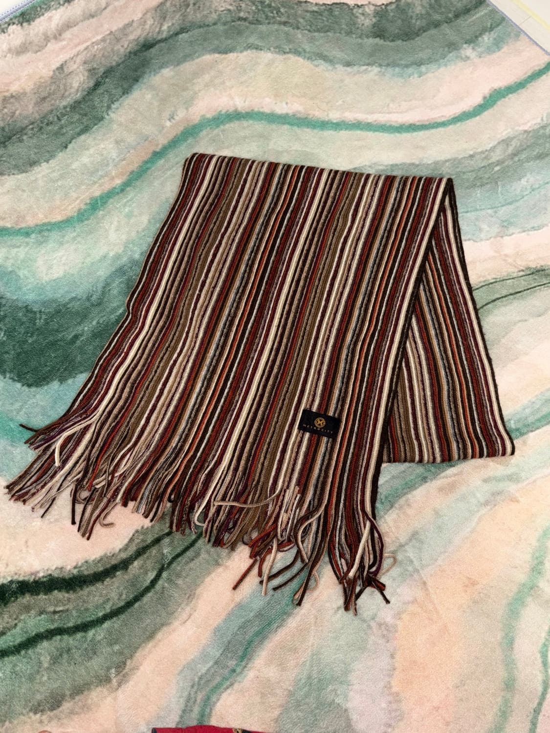 메트로 시티 스트라이프 머플러 상품이미지1