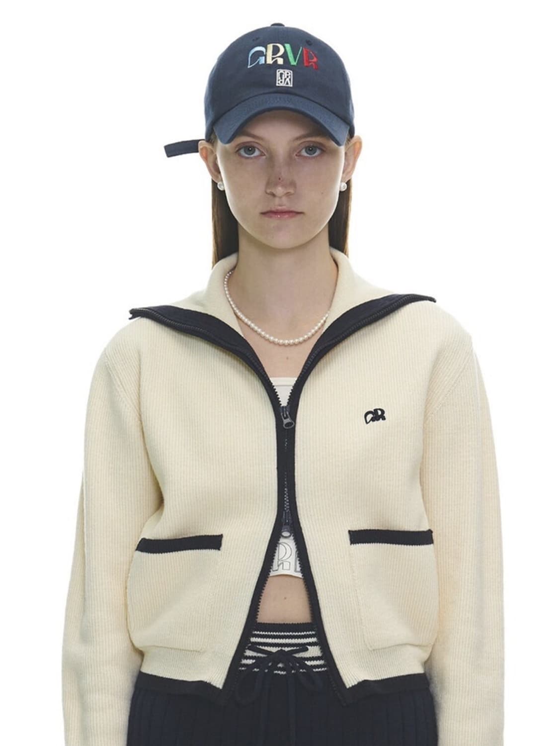 그로브 225S POUT CARDIGAN [IVORY] 가디건 상품이미지1