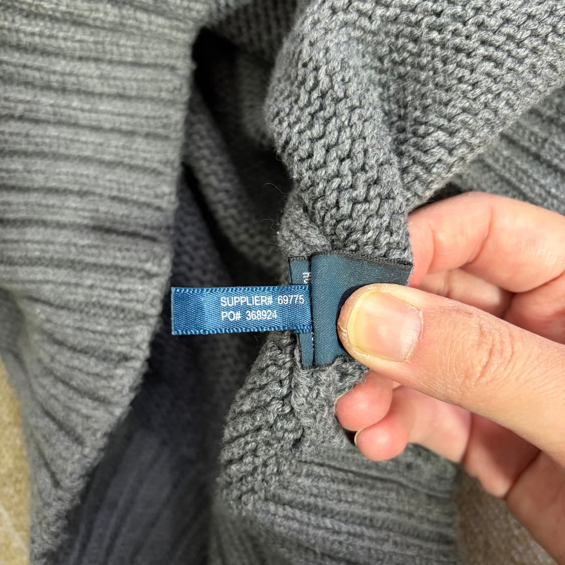 폴로 랄프로렌 하프집업 니트 그레이(M) 상품이미지7