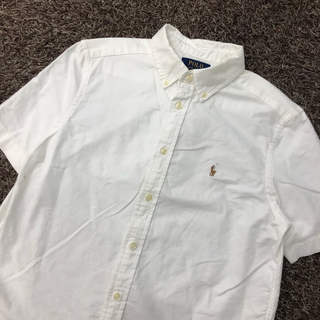 폴로 랄프로렌 걸스 화이트 반팔 셔츠 상품이미지2