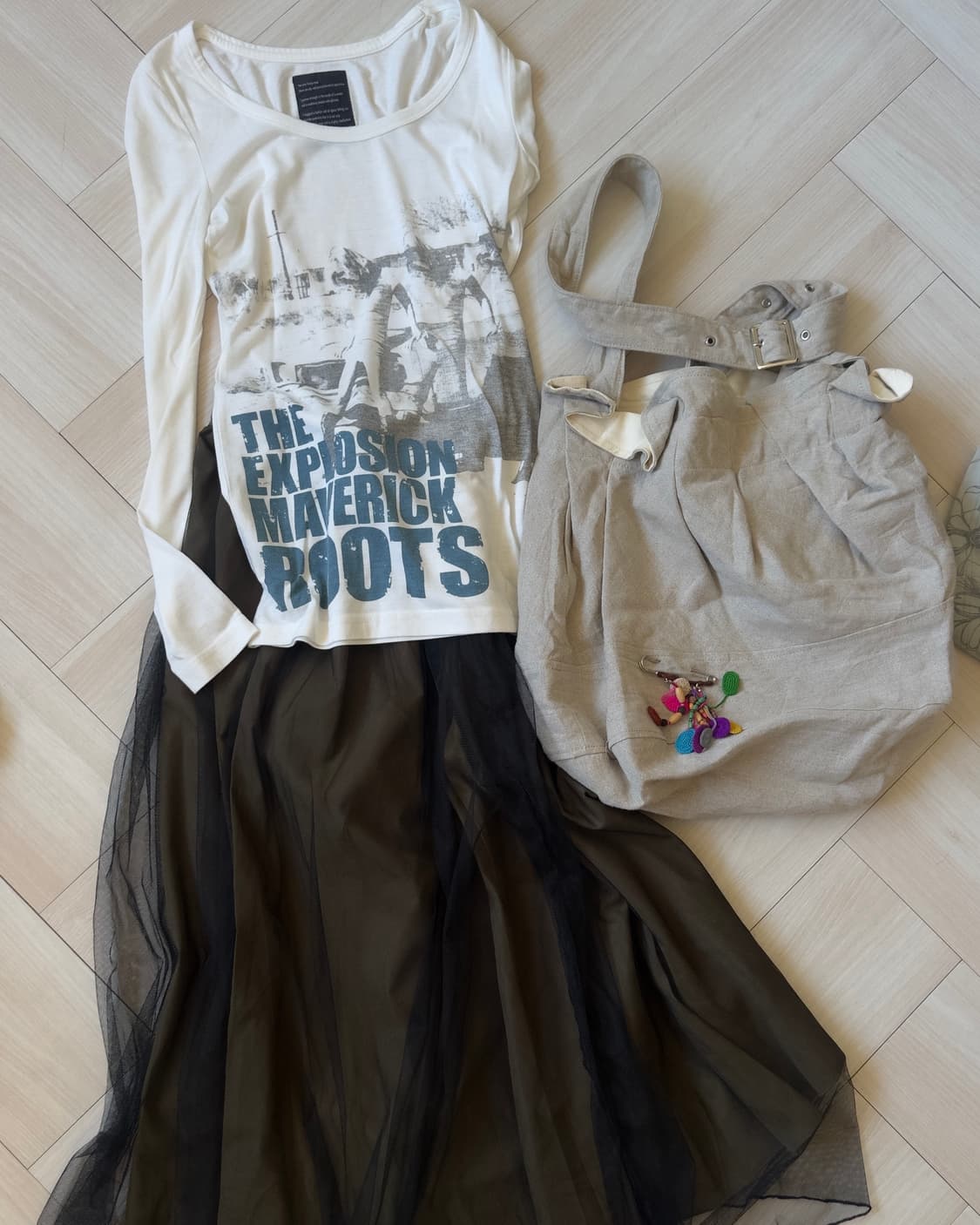 [HEAVEN AND EARTH] cotton U neck long sl 상품이미지5