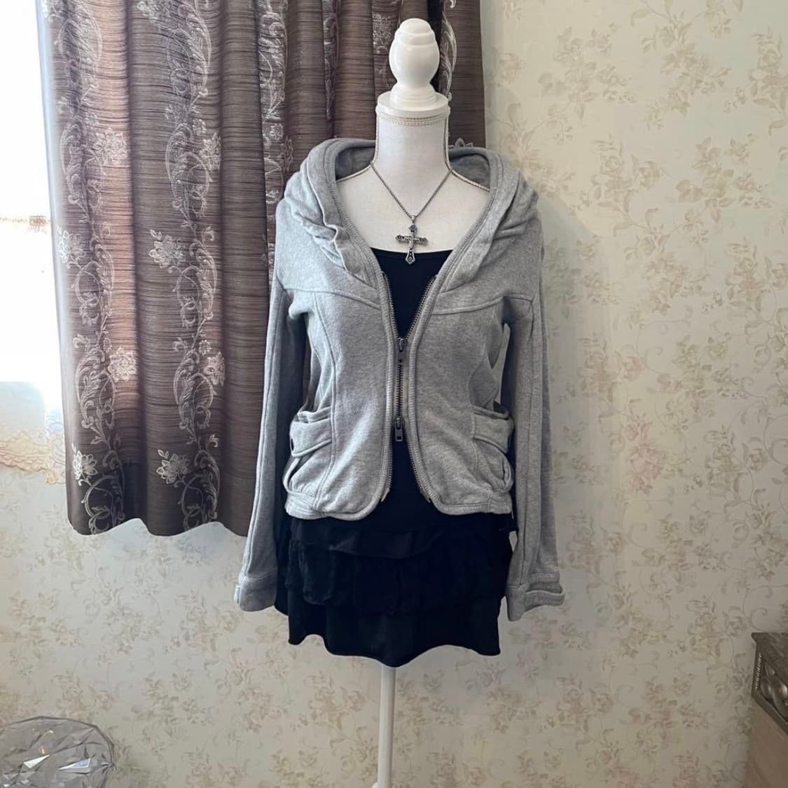 빈티지 y2k 투웨이 후드집업 상품이미지1