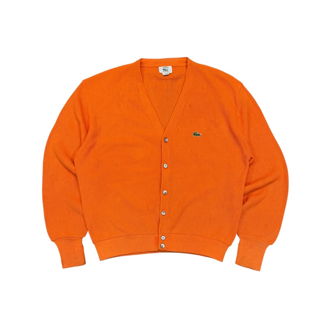 70s 라코스테 오렌지 가디건 made in USA (L)   상품이미지1