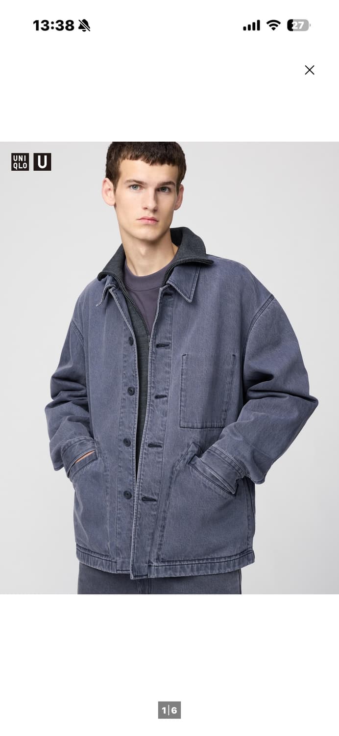 유니클로u 오버사이즈컬러데님 상품이미지1