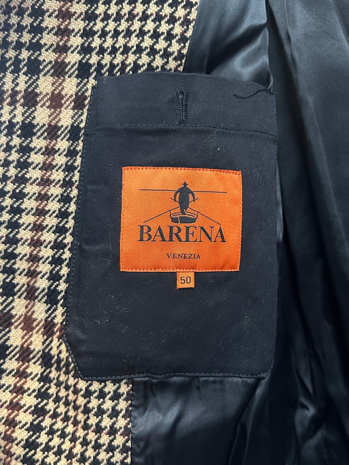 바레나 체크 프린스오브 웨일즈 롱코트 (50/새상품급) 상품이미지5