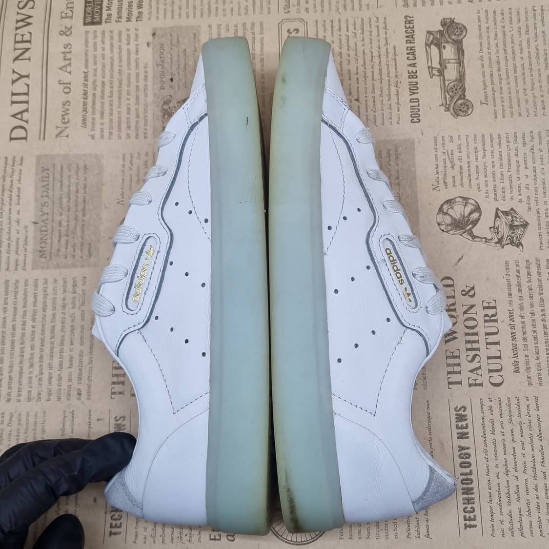 아디다스 슬릭 레더 여성스니커즈235 상품이미지5