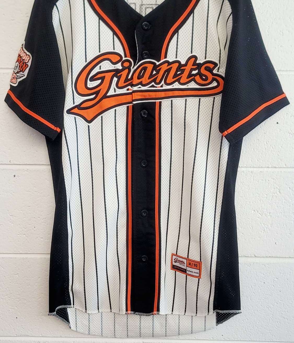 롯데자이언츠 올드 선데이 어센틱 유니폼(No.47 강민호 마킹) 판매 상품이미지4