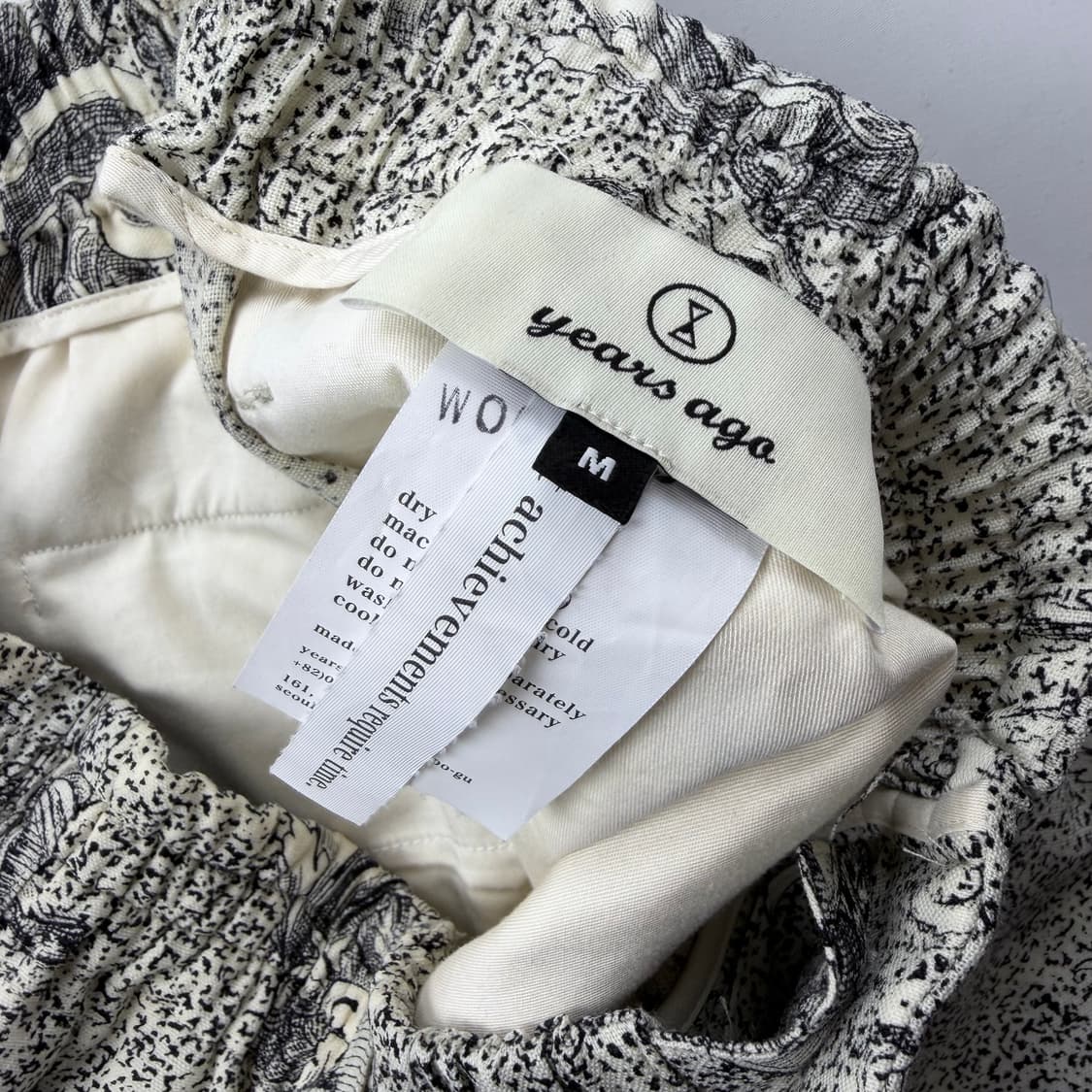 이얼즈어고 페이즐리패턴 울 팬츠 상품이미지5