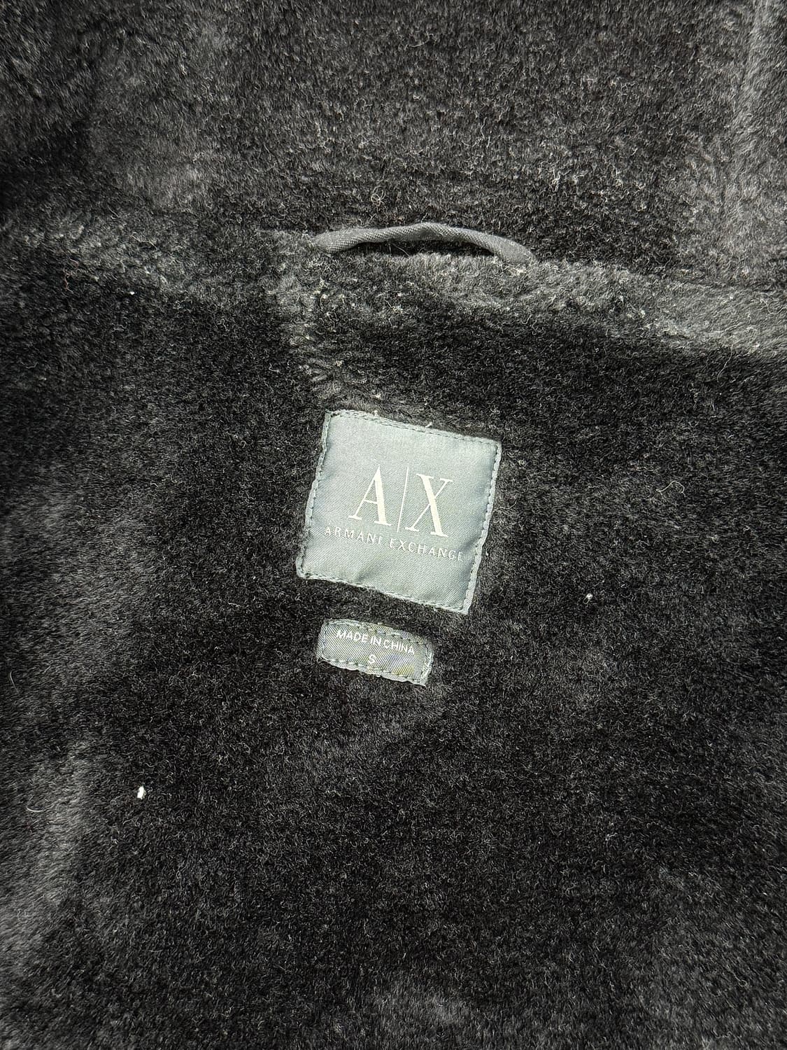 아르마니 익스체인지 포켓 블랙 헤어리 후디 라인 자켓 상품이미지7
