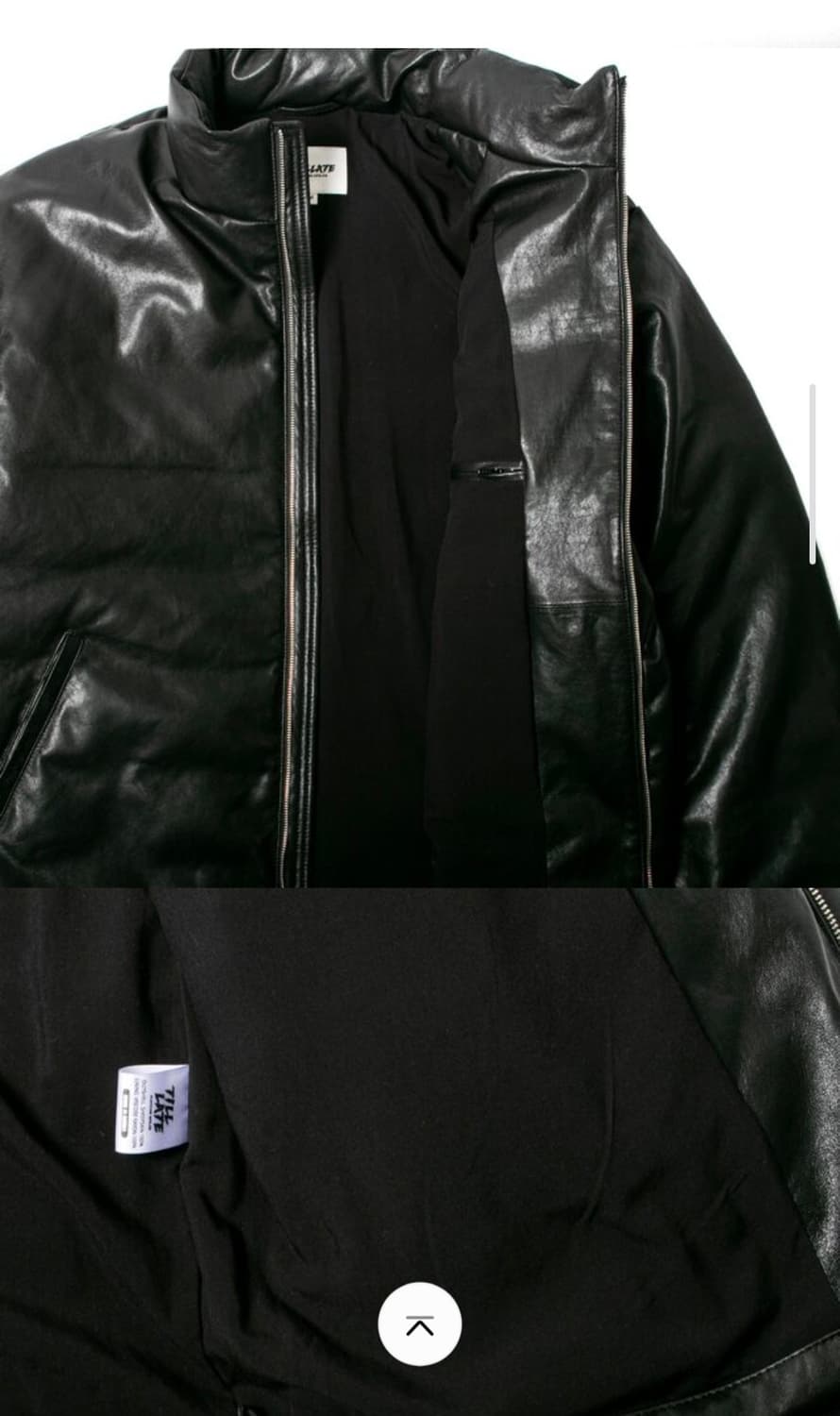 틸레이트 양가죽 블랙 패딩 자켓 상품이미지5