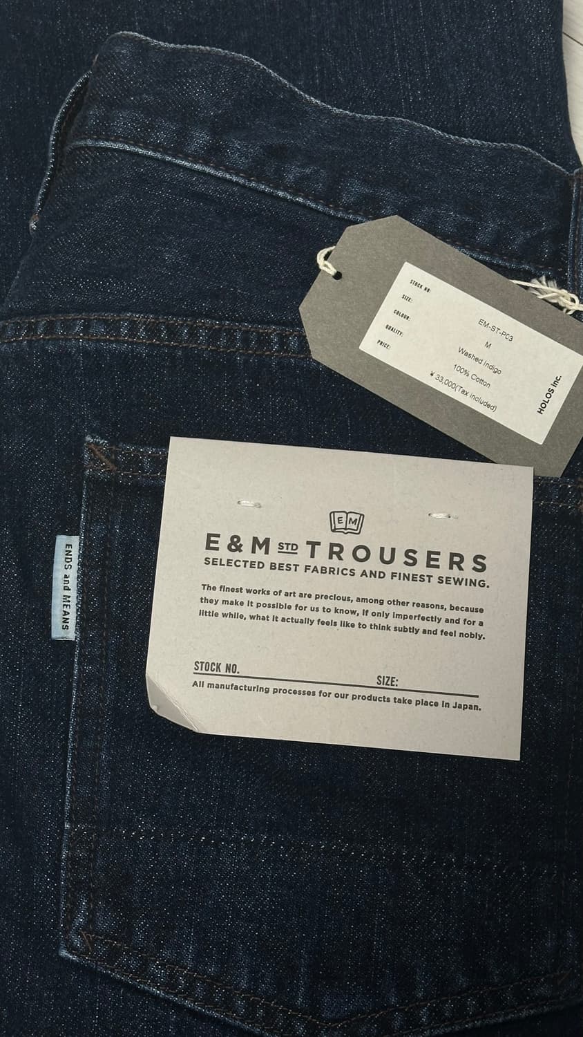엔즈앤드민즈 5포켓 데님 워시드인디고 M 상품이미지2