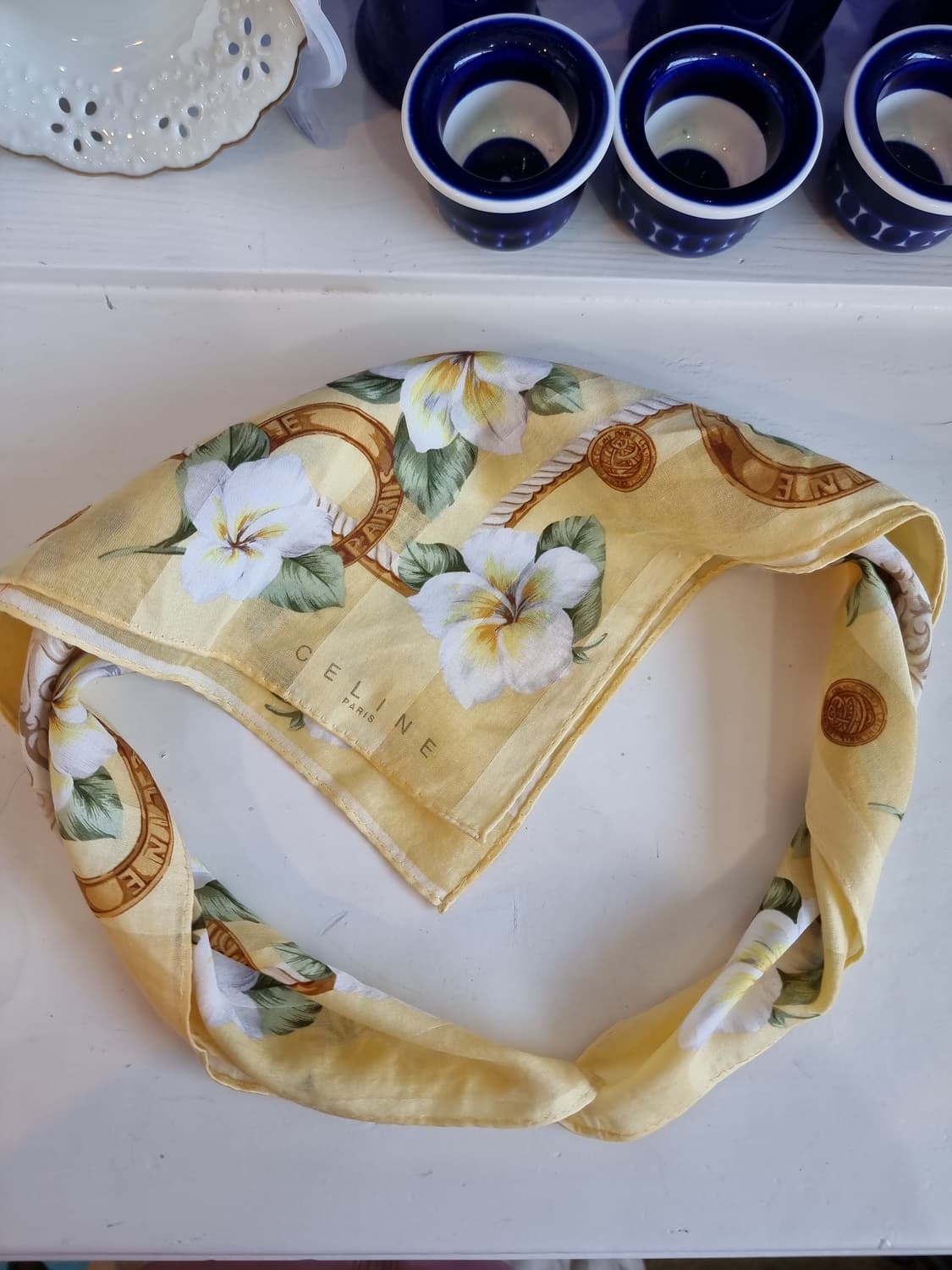 버버리 플라워 패턴손수건 상품이미지1