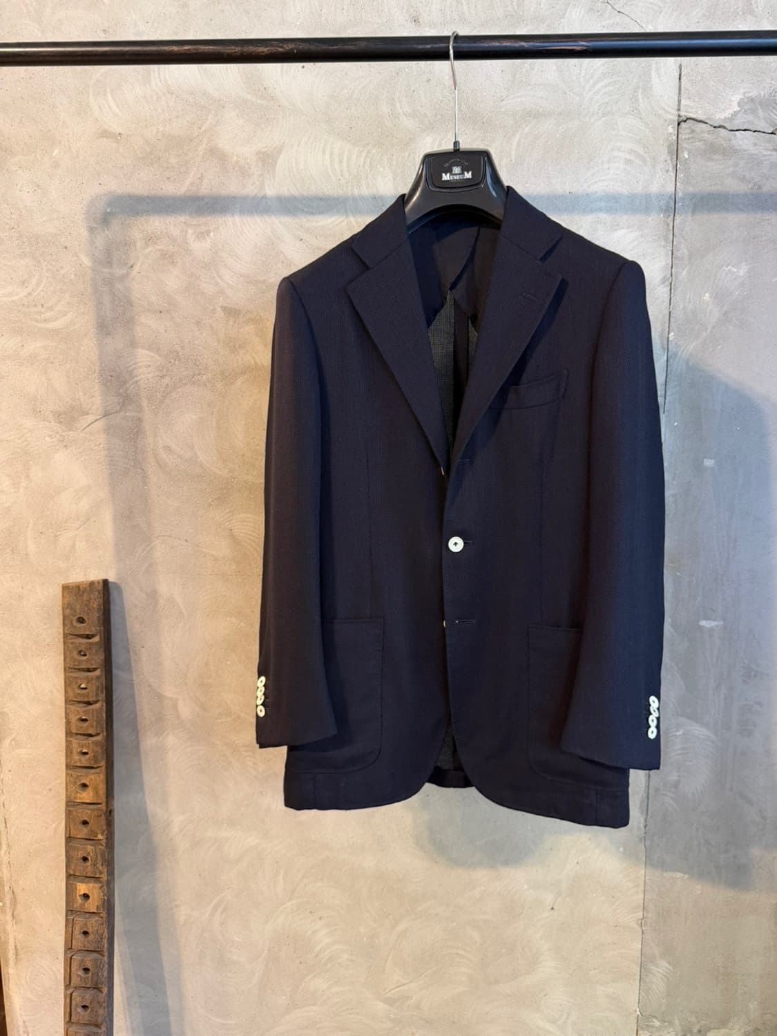 BEAMS F 빔즈에프 네이비 블레이저 슬림100 상품이미지1