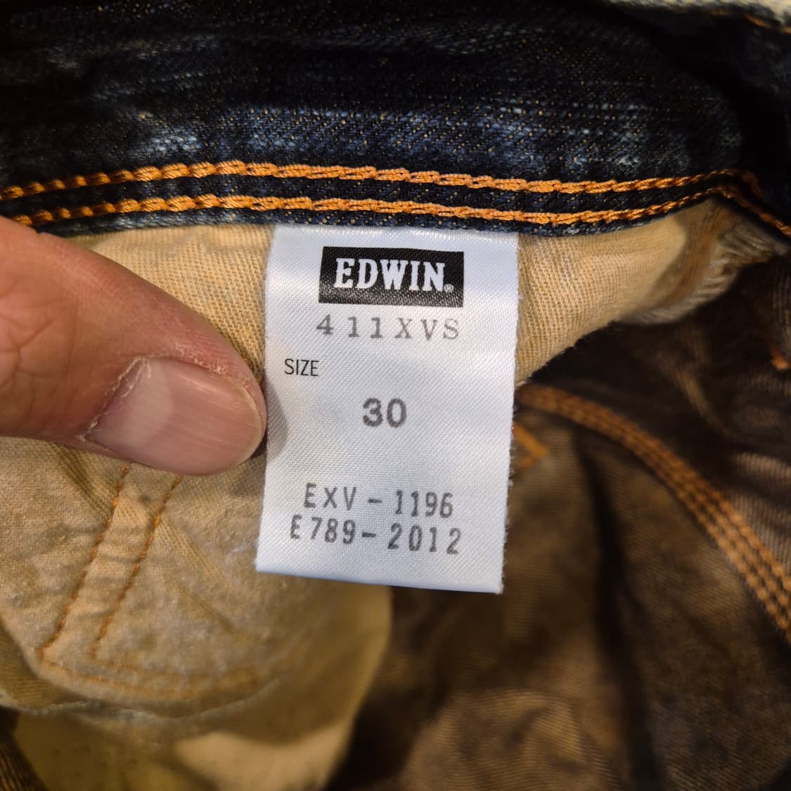 30인치 에드윈 411XVS 신치백 부츠컷 워싱청바지  상품이미지5