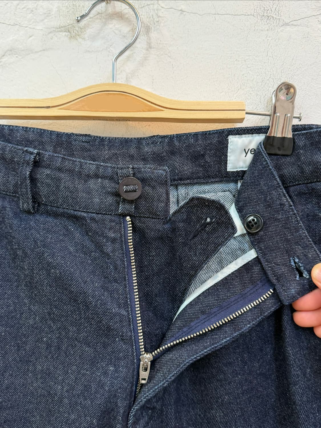 Years Ago 06oz 오카야마 코튼 신치백 데님 와이드 팬츠 2 상품이미지6