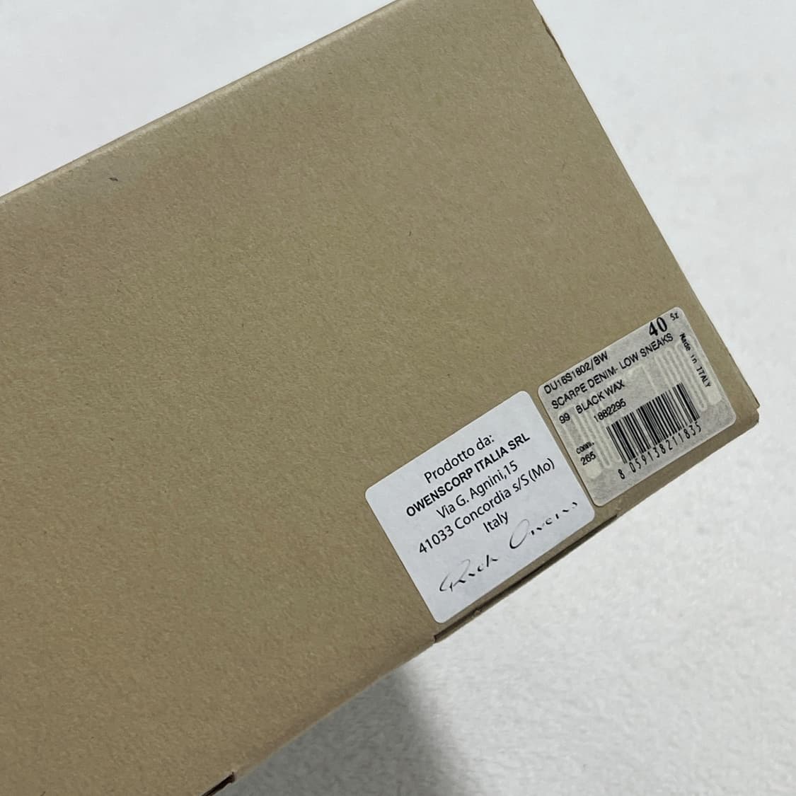 릭오웬스 16SS 다크쉐도우 컨버스 로우 왁스 코팅 상품이미지7