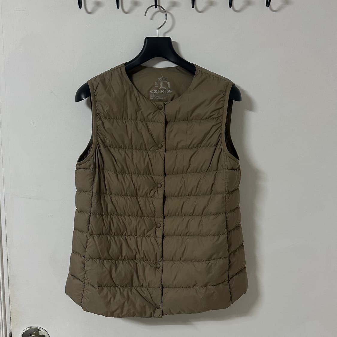 L 무인양품 경량 패딩조끼 베이지 상품이미지1