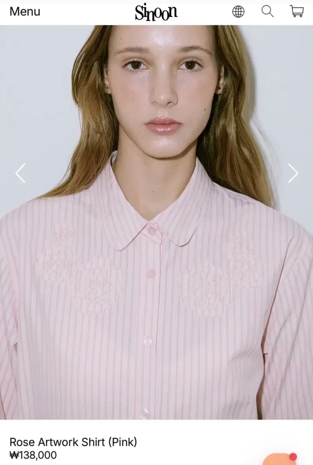 sinoon 시눈 셔츠 rose 상품이미지2