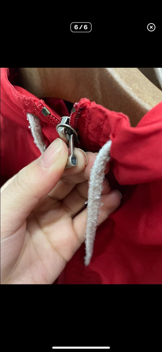 나이키 90s 올드스쿨 레드 아노락 바람막이 A3136 상품이미지6