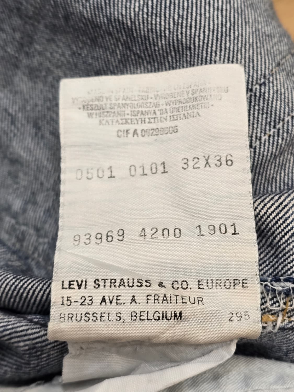 Levis 501 32x36 (Europe Line/Paint Drip) 상품이미지6