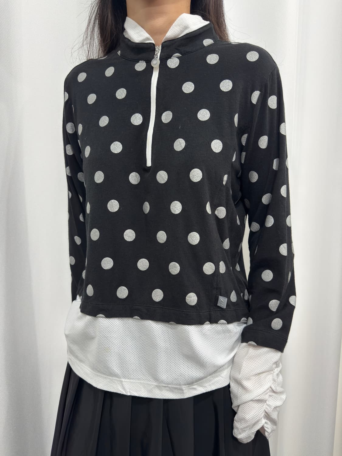 dot layered top 상품이미지3