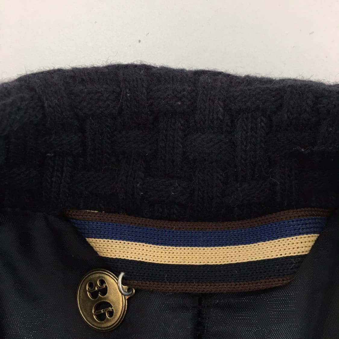 커스텀멜로우 짜임패턴 울 모직코트 90-슬림 95  상품이미지6