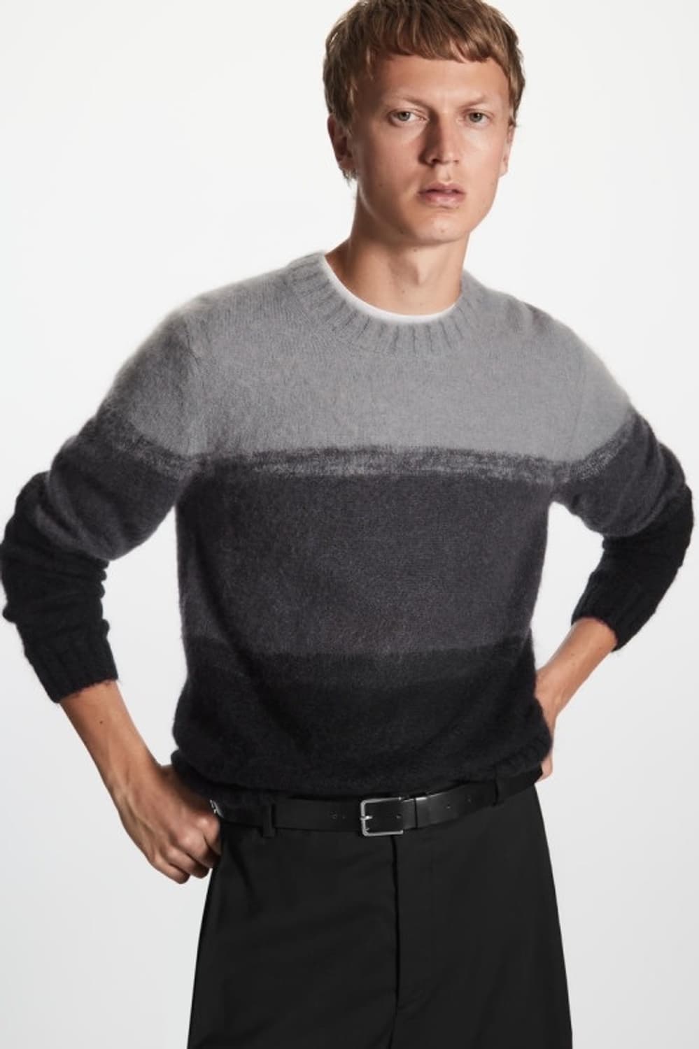 COS 모헤어 블렌드 그라데이션 니트 XL (민트급) 상품이미지1