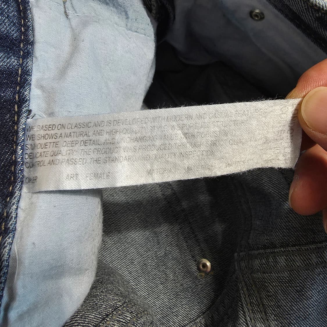 (M)여성 런던플랏 미드 데님 팬츠  상품이미지6