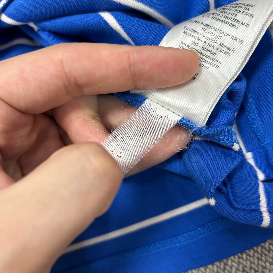 폴로 스몰포니 스트라이프 카라티(XL) 상품이미지4