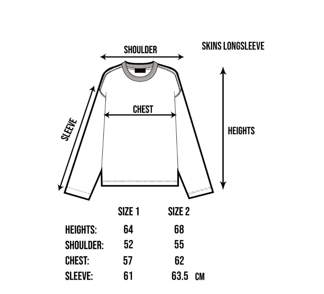 SKINS LONG SLEEVE - WHITE  상품이미지4