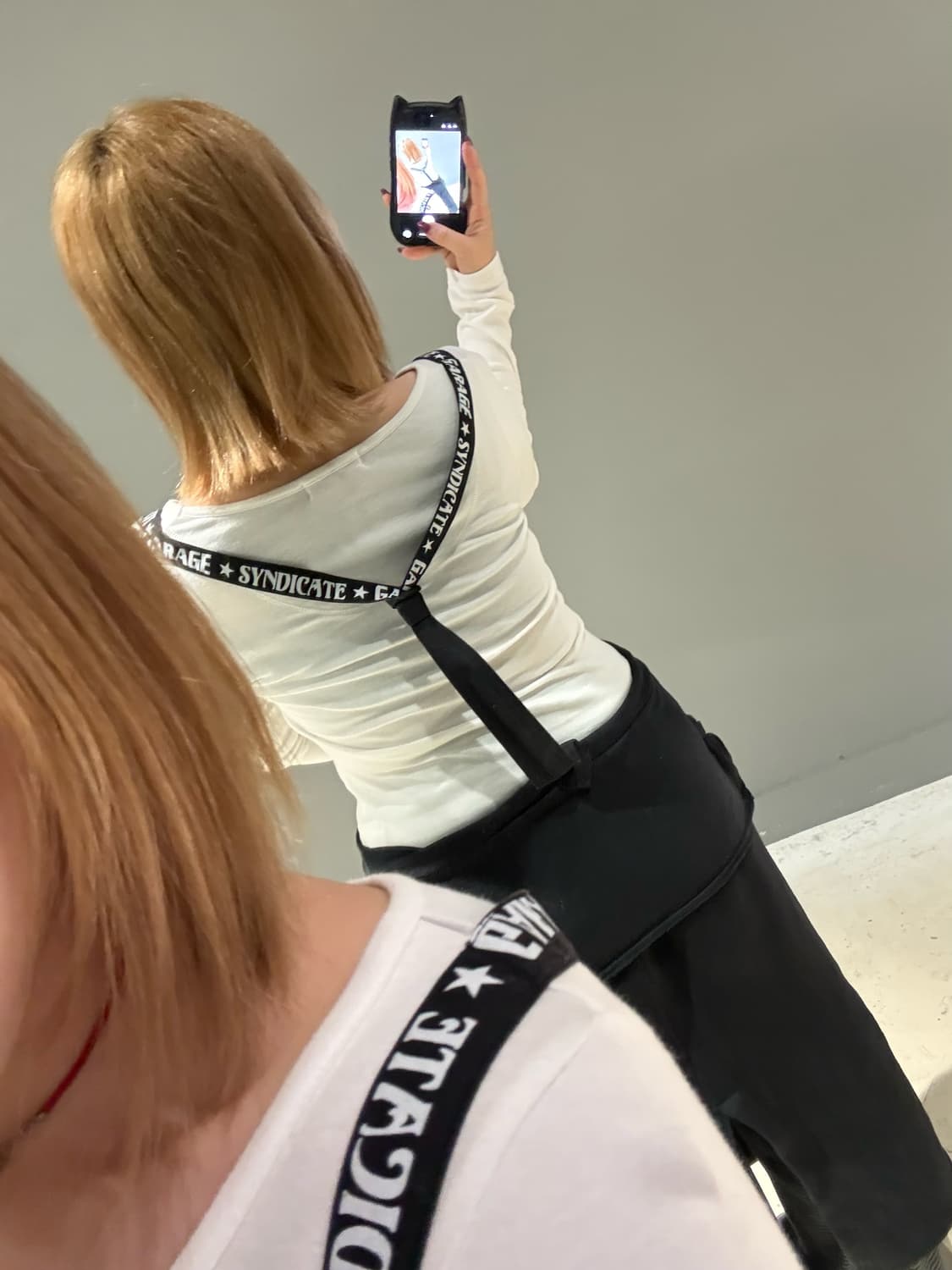 overalls detail lettering long sleeve 상품이미지5