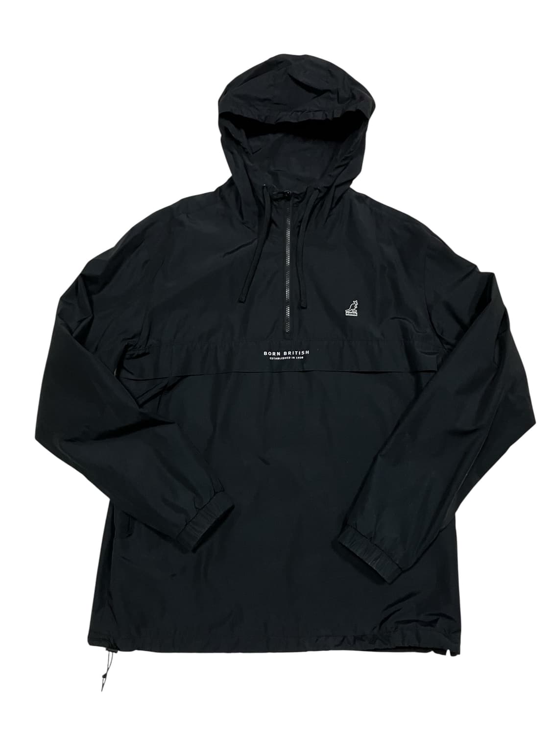 캉골 블랙 후드 아노락 바람막이 자켓 XL 상품이미지2