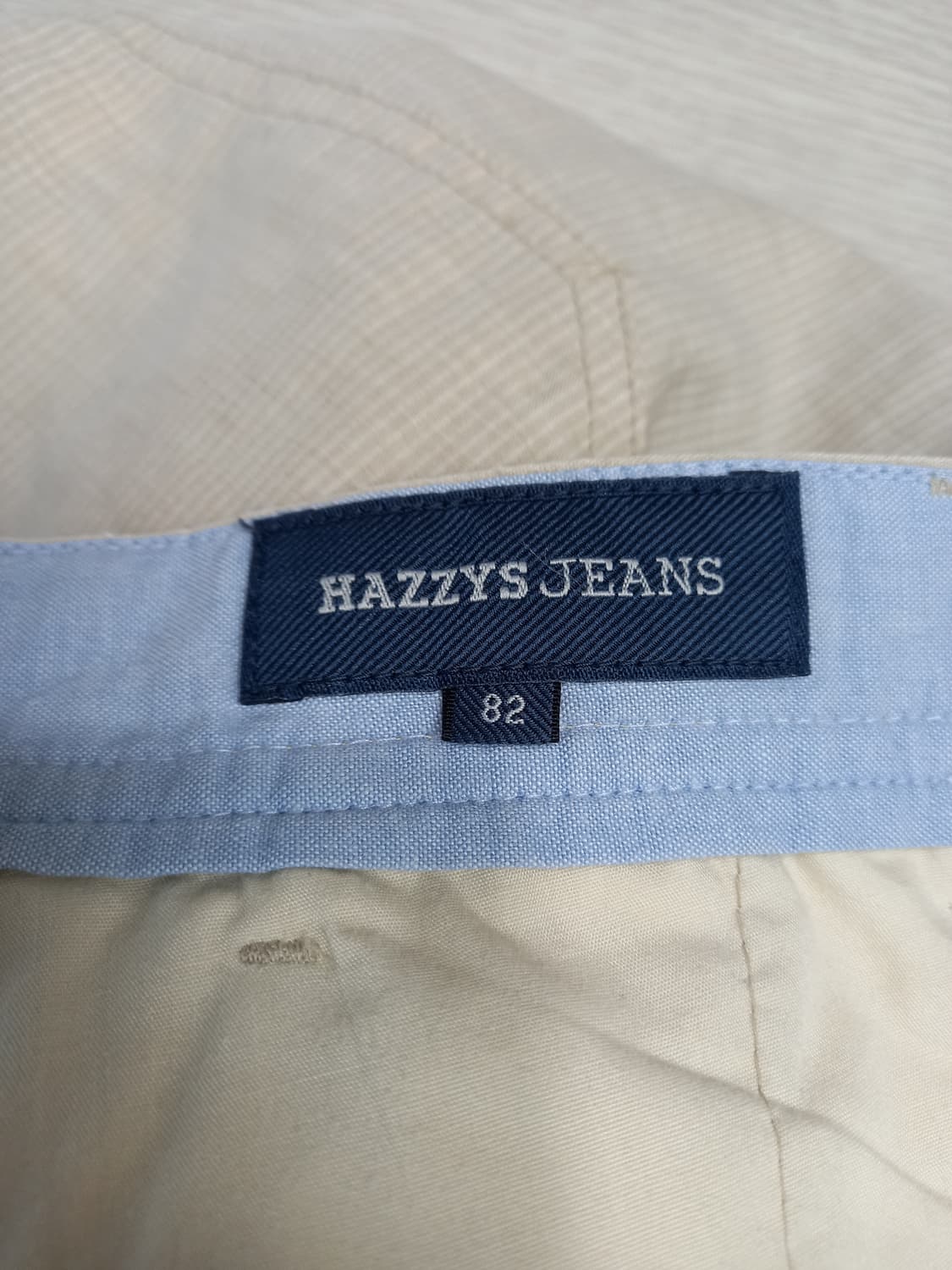 32 HAZZYS 여름용 면바지 연베이지 32-394 상품이미지9