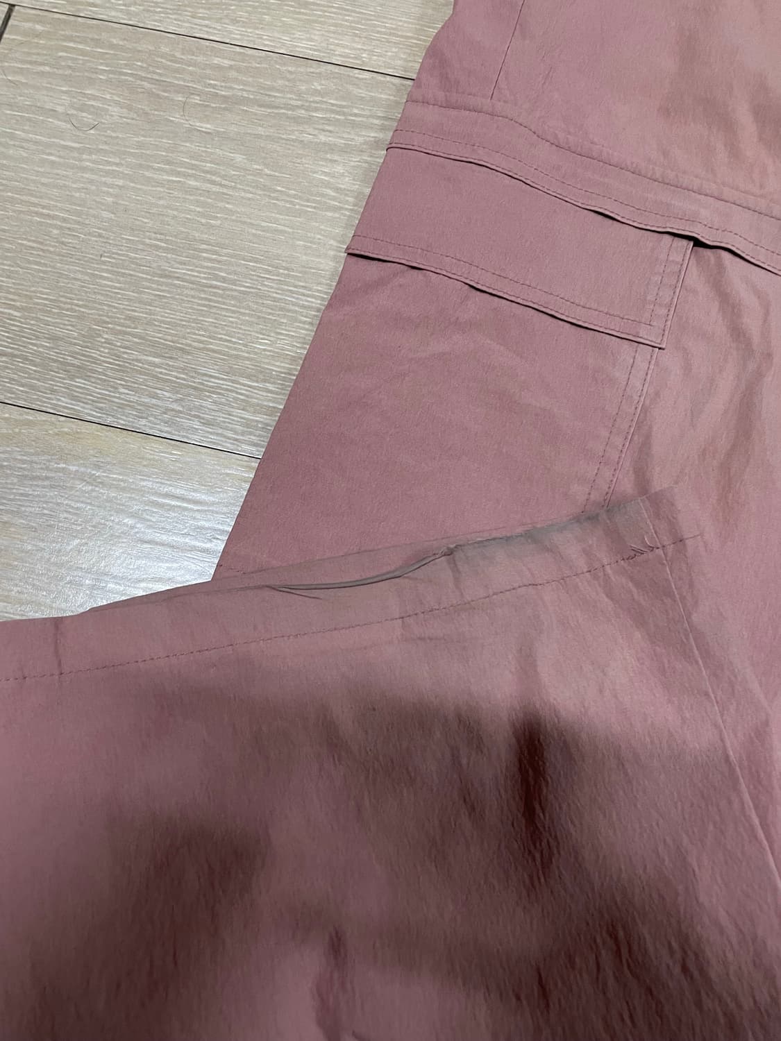 (1)웨이비니스 비대칭 카고 팬츠 핑크 상품이미지2