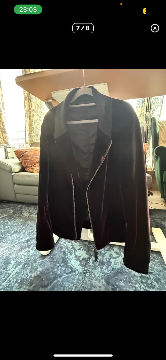 조르지오 아르마니 퍼플 벨벳 자켓 상품이미지4