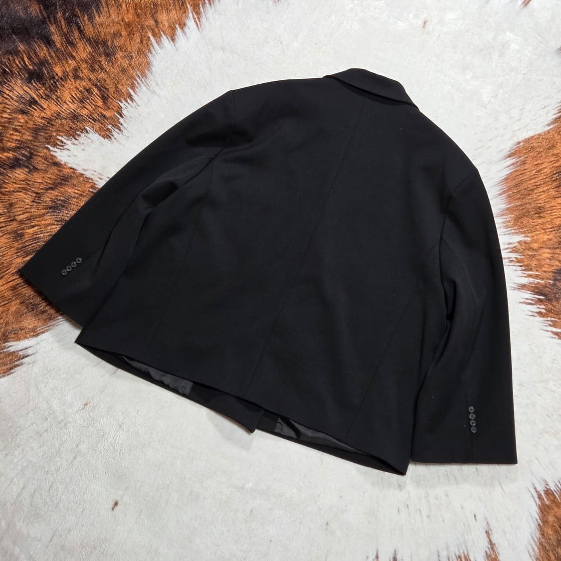 빈티지 더블 버튼 블랙 오버핏 블레이저 자켓 상품이미지4