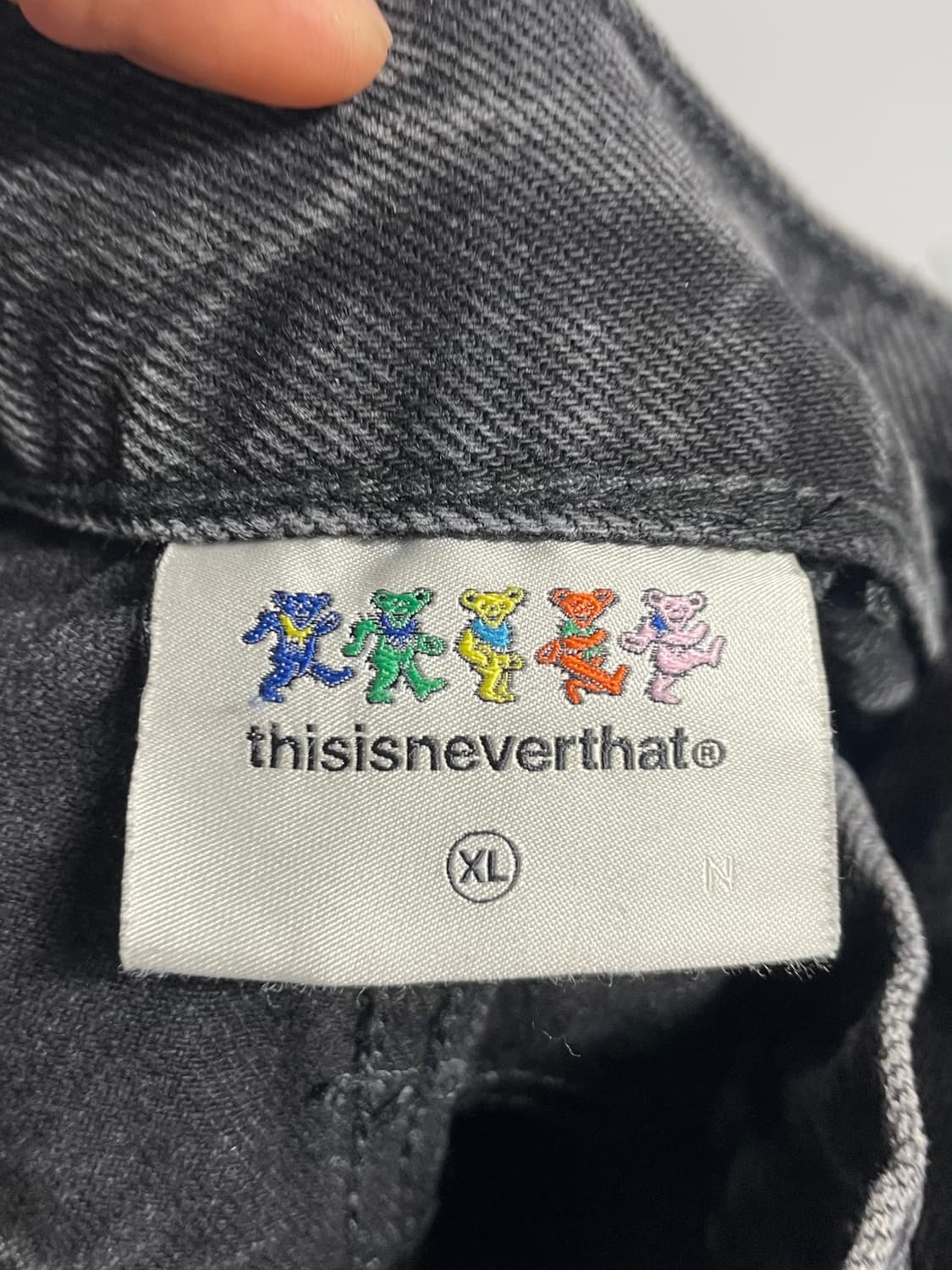 그레이트풀데드 X 디스이즈네버댓 흑청 데님팬츠 (onp.11) 상품이미지6