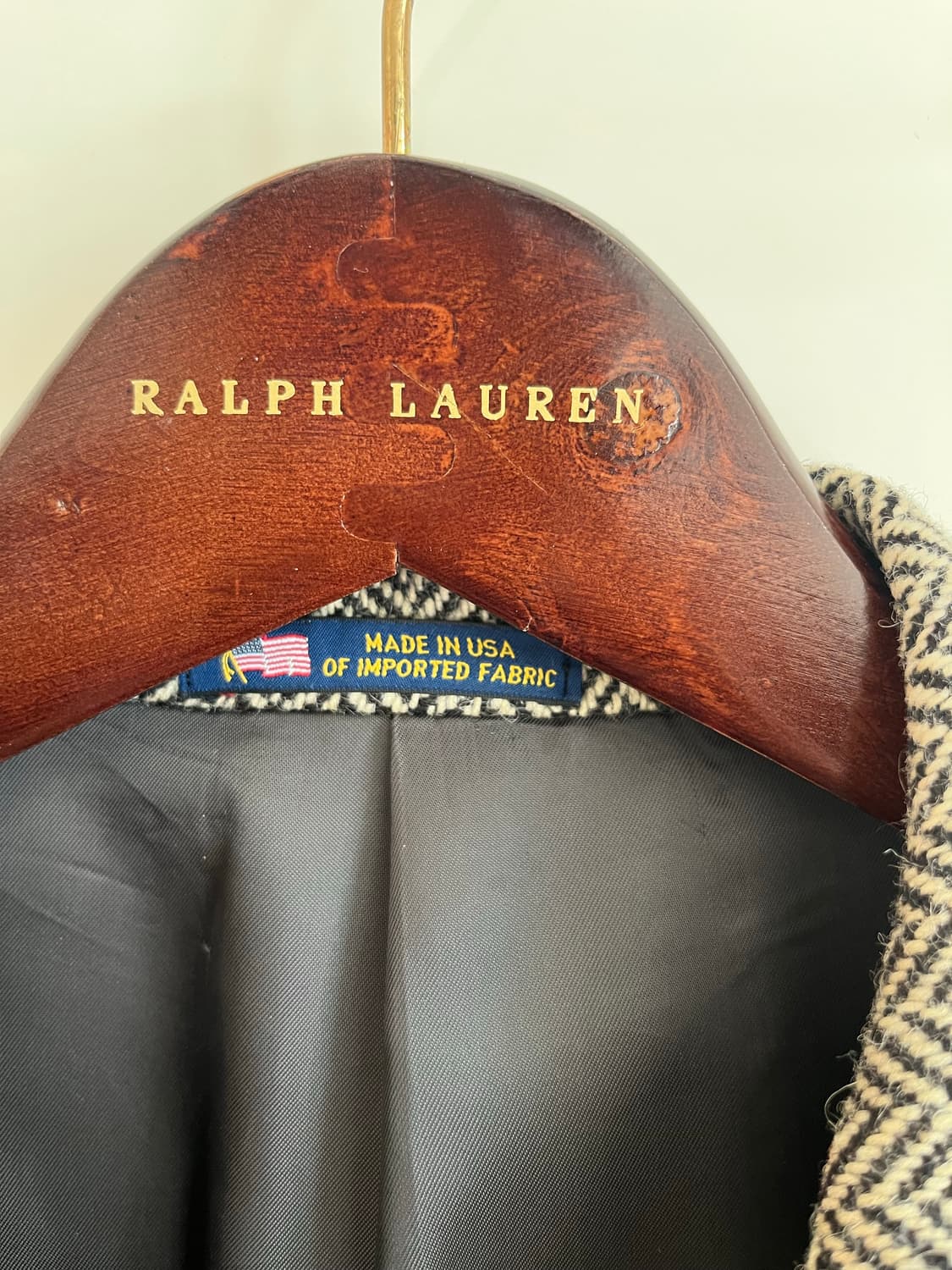 랄프로렌 Rl67  헤링본 알파카울자켓 베스트 세트 상품이미지6