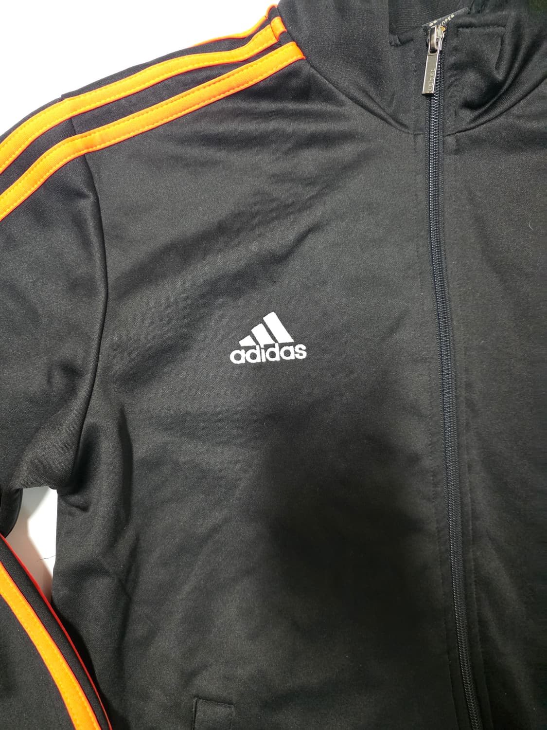 아디다스 블랙 오렌지 포인트 져지 기모 95 66 54 상품이미지3