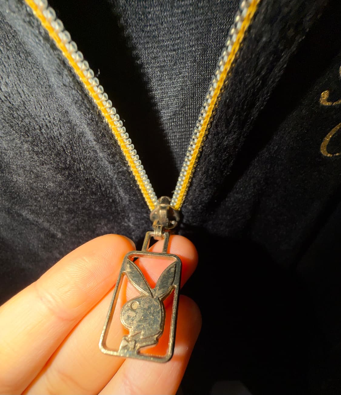 Vintage PLAYBOY 플레이보이 벨벳 후드집업 상품이미지6