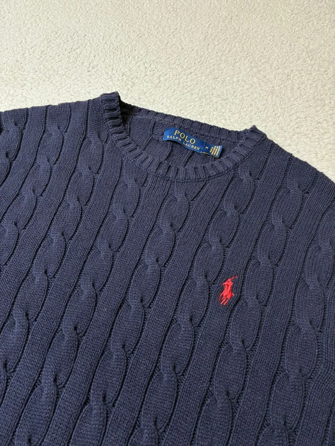 폴로 랄프로렌 코튼 꽈배기 니트 PN6854 상품이미지3